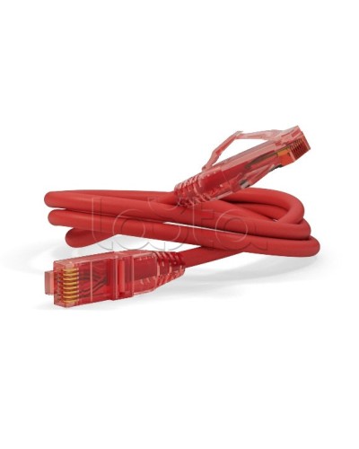 Патч-корд U/UTP Hyperline PC-LPM-UTP-RJ45-RJ45-C5e-0.3M-LSZH-RD в Кемерово Патчкорды (медные) Pintop.ru