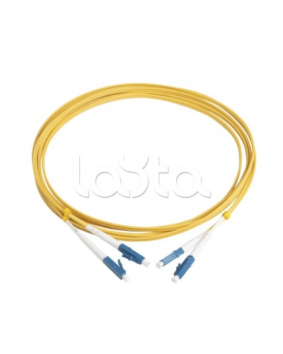 Патч-корд волоконно-оптический Hyperline FC-D2-9-LC/UR-LC/UR-H-3M-LSZH-YL в Кемерово Патч-корды оптические Pintop.ru