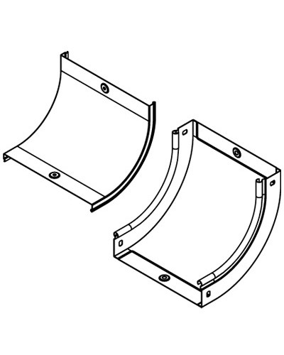 Угол CS 90 вертикальный внутр. 90° 200/50 горячеоцинкованный DKC 36664HDZ в Кемерово Аксессуары для лотков Pintop.ru