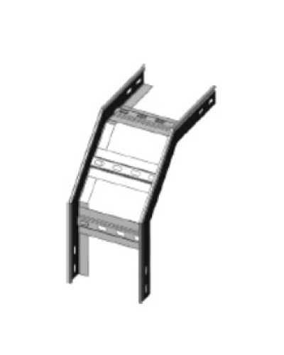 Угол вертикальный внешний 90° 400х80 (1,2) для лестничного лотка ПожТехКабель (651-315) в Кемерово Кабельные лотки Pintop.ru