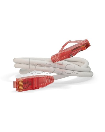 Патч-корд U/UTP Hyperline PC-LPM-UTP-RJ45-RJ45-C5e-0.3M-LSZH-WH в Кемерово Патчкорды (медные) Pintop.ru