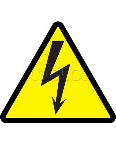 Самоклеящаяся этикетка: 85x85x85, символ Молния IEK (YPC30-MOLNI-3-096) в Кемерово Дополнительное оборудование для ОПС Pintop.ru