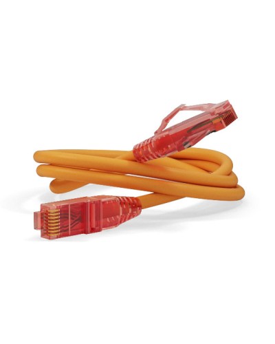 Патч-корд U/UTP Hyperline PC-LPM-UTP-RJ45-RJ45-C5e-5M-LSZH-OR в Кемерово Патчкорды (медные) Pintop.ru