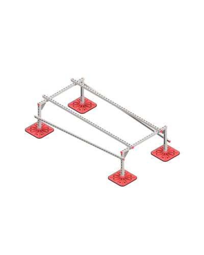 Опорная конструкция для установки оборудования TECHNORAPTOR FOOT 1000х2000 тип 1 КМ-профиль (KM-TR-F-SSEI-1000-2000-1) в Кемерово Системы видеонаблюдения Pintop.ru