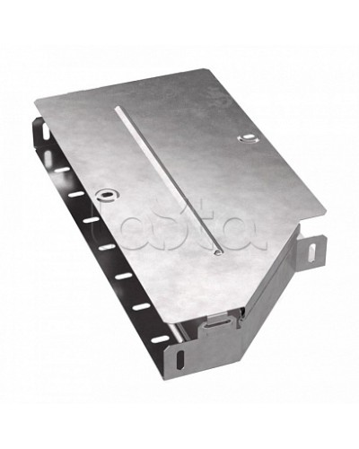 Переходник левый с крышкой Стандарт 400х300х50 Промрукав (PR16.0685) в Кемерово Аксессуары для лотков Pintop.ru