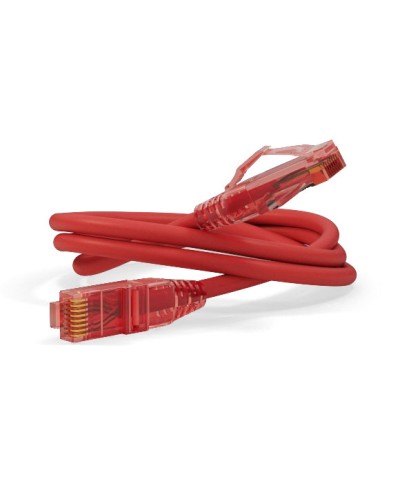 Патч-корд U/UTP Hyperline PC-LPM-UTP-RJ45-RJ45-C5e-15M-LSZH-RD в Кемерово Патчкорды (медные) Pintop.ru