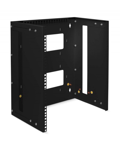 Кронштейн настенный 19 12U, цвет черный Cabeus NC-12U-BK в Кемерово Аксессуары для стоек и шкафов Pintop.ru