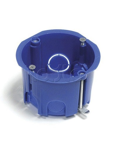 Коробка установочная D60x40мм со стык. ушками межцентр. 71мм, IP20, без винтов,синий Экопласт 44661-1 в Кемерово Распределительные коробки Pintop.ru