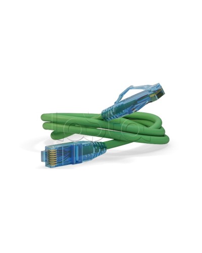 Патч-корд U/UTP Hyperline PC-LPM-UTP-RJ45-RJ45-C6-5M-LSZH-GN в Кемерово Патчкорды (медные) Pintop.ru