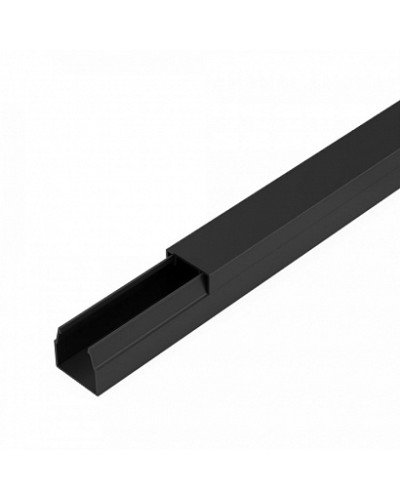 Кабель-канал черный 2-й замок в п/э 12х12 мм (120 м/уп) Промрукав (PR03.0208) в Кемерово Кабель-канал Pintop.ru