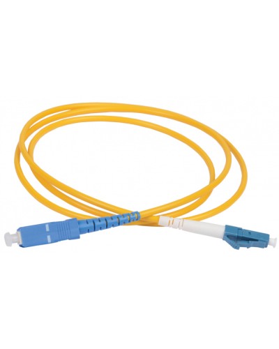 Патч-корд оптический, SM, 9/125 (OS2), LC/UPC-SC/UPC, (simplex), 1м FPC09-LCU-SCU-C1L-3M в Кемерово Патч-корды оптические Pintop.ru