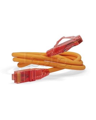 Патч-корд U/UTP Hyperline PC-LPM-UTP-RJ45-RJ45-C5e-0.5M-LSZH-OR в Кемерово Патчкорды (медные) Pintop.ru