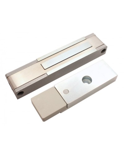 Электромагнитный замок с датчиком состояния двери ALeko ALM-150P (12В серый) в Кемерово Электромагнитные замки Pintop.ru