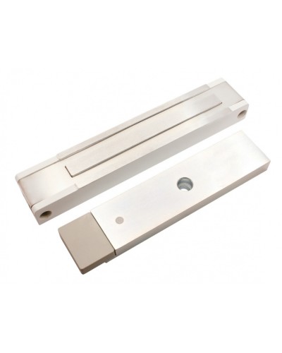 Электромагнитный замок с датчиком состояния двери ALeko ALM-400P (12В белый) в Кемерово Электромагнитные замки Pintop.ru