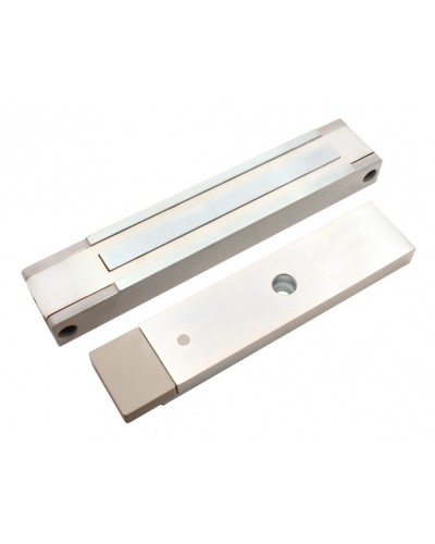 Электромагнитный замок с датчиком состояния двери ALeko ALM-400P (12В серый) в Кемерово Электромагнитные замки Pintop.ru