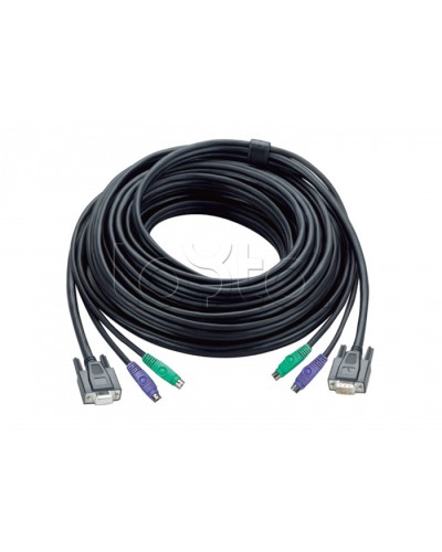 КВМ-кабель с интерфейсами PS/2, VGA (10м) ATEN 2L-1010P/C в Кемерово Видеоусилители, Модуляторы, Делители Pintop.ru