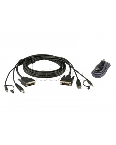 Комплект кабелей USB, DVI-D Dual Link для защищенного KVM-переключателя (3м) ATEN 2L-7D03UDX4 в Кемерово Видеоусилители, Модуляторы, Делители Pintop.ru