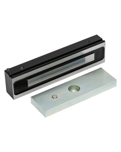 Электромагнитный замок AccordTec ML-200K-3 Premium Black с планкой в Кемерово Электромагнитные замки Pintop.ru