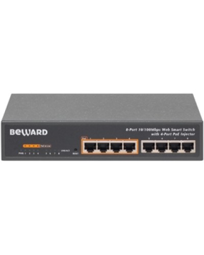 Коммутатор PoE 8-портовый Beward STW-8P4 в Кемерово Коммутаторы Pintop.ru