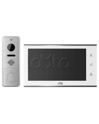 Комплект видеодомофона CTV-DP4705AHD (белый) в Кемерово Комплекты домофонов Pintop.ru