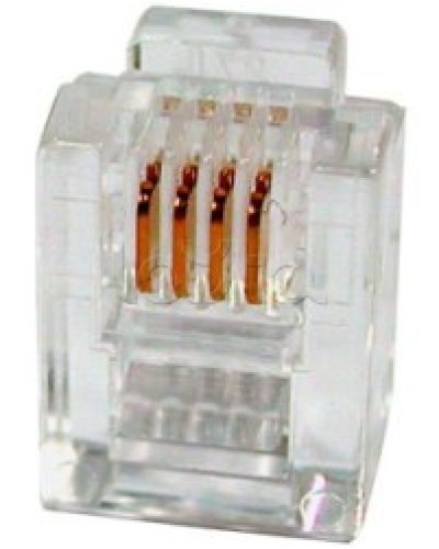Разъем телефонный RJ11 (6P4C) Cabeus в Кемерово Коннекторы и разъемы Pintop.ru