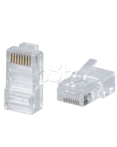 Коннектор RJ-45 под витую пару, категория 5e, универсальный (для одножильного и многожильного кабеля) Cabeus 8P8C в Кемерово Коннекторы и разъемы Pintop.ru