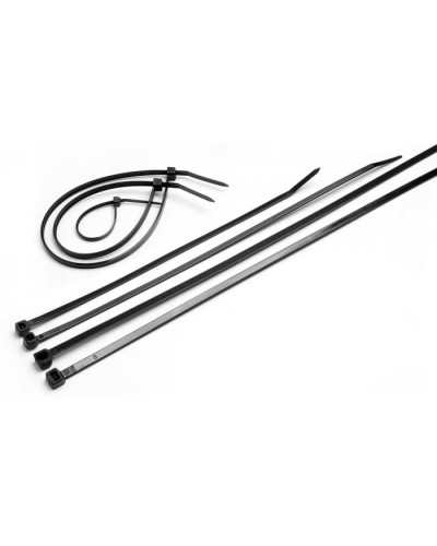 Стяжка нейлоновая неоткрывающаяся, безгалогенная (halogen free), 100x2.5мм, черная (100 шт) Cabeus CTBL-100 в Кемерово Стяжки-хомуты Pintop.ru