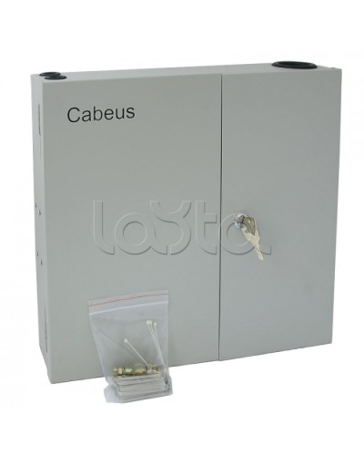 Бокс оптический настенный 19 на 16 ST/FC портов Cabeus FO-WL-16ST-K в Кемерово Кросс оптический Pintop.ru