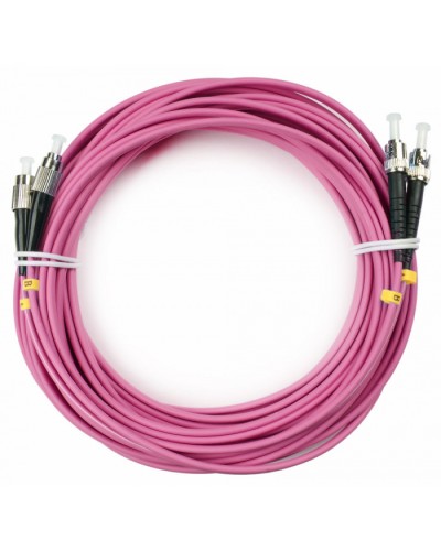Шнур оптический duplex FC-ST 50/125 mm OM4 10м LSZH Cabeus FOP-50-OM4-FC-ST-10m в Кемерово Патч-корды оптические Pintop.ru