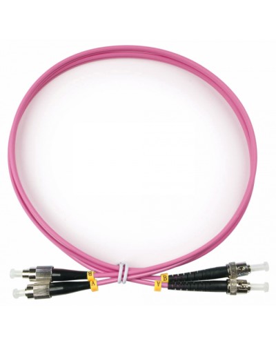 Шнур оптический duplex FC-ST 50/125 mm OM4 1,5м LSZH Cabeus FOP-50-OM4-FC-ST-1,5m в Кемерово Патч-корды оптические Pintop.ru