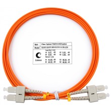 Шнур оптический duplex SC-SC 62,5/125 mm 2м LSZH Cabeus FOP-62-SC-SC-2m