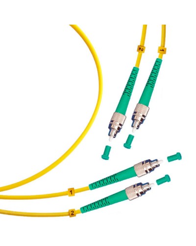 Шнур оптический duplex FC/APC-FC/APC 9/125 sm 15м LSZH Cabeus FOP(d)-9-FC/APC-FC/APC-15m в Кемерово Патч-корды оптические Pintop.ru