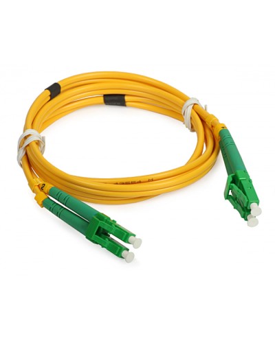 Шнур оптический duplex LC/APC-LC/APC 9/125 sm 1м LSZH Cabeus FOP(d)-9-LC/APC-LC/APC-1m в Кемерово Патч-корды оптические Pintop.ru