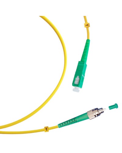 Шнур оптический simplex FC/APC-SC/APC 9/125 sm 2м LSZH Cabeus FOP(s)-9-FC/APC-SC/APC-2m в Кемерово Патч-корды оптические Pintop.ru