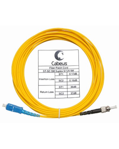 Шнур оптический simplex LC/APC-FC/UPC 9/125 sm 10м LSZH Cabeus FOP(s)-9-LC/APC-FC/UPC-10m в Кемерово Патч-корды оптические Pintop.ru