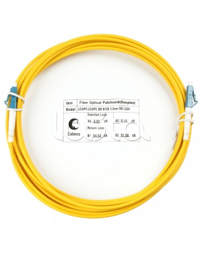 Шнур оптический simplex LC-LC 9/125 sm 25м LSZH Cabeus FOP(s)-9-LC-LC-25m в Кемерово Патч-корды оптические Pintop.ru
