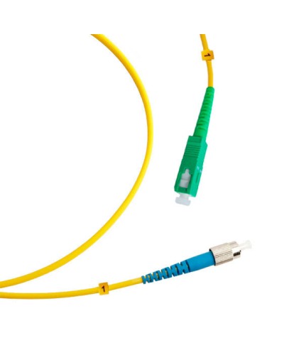 Шнур оптический simplex SC/APC-FC/UPC 9/125 sm 25м LSZH Cabeus FOP(s)-9-SC/APC-FC/UPC-25m в Кемерово Патч-корды оптические Pintop.ru