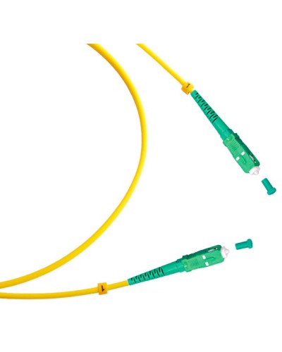 Шнур оптический simplex SC/APC-SC/APC 9/125 sm 1м LSZH Cabeus FOP(s)-9-SC/APC-SC/APC-1m в Кемерово Патч-корды оптические Pintop.ru