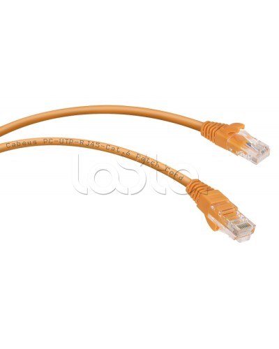 Патч-корд UTP, категория 6, 1.5 м, неэкранированный, оранжевый Cabeus PC-UTP-RJ45-Cat.6-1.5m-OR в Кемерово Патчкорды (медные) Pintop.ru