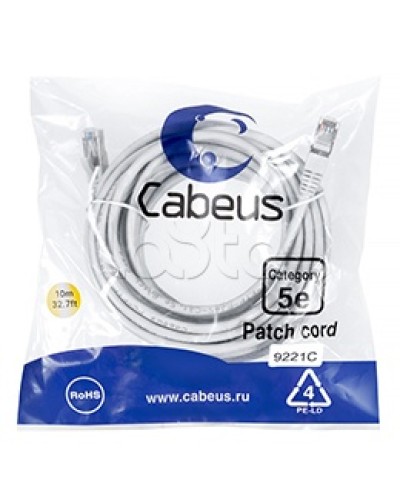Патч-корд медный F/UTP кат.5е (20м) PVC (серый) Cabeus (PC-FTP-RJ45-Cat.5e-20m) в Кемерово Патчкорды (медные) Pintop.ru