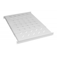 Полка 19" перфорированная глубиной 600-1000 ммдо 100кг, цвет серый (RAL 7035) Cabeus (SH-J018-SS-600-100KG)