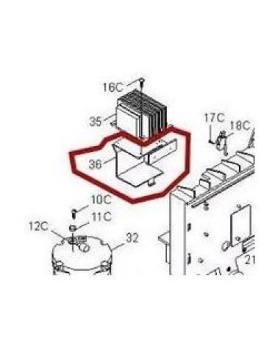 Кронштейн крепления аккумуляторов BX-P Came 119RIBX036 в Кемерово Запчасти для шлагбаумов и автоматики Pintop.ru