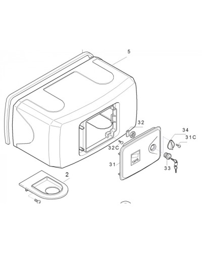 Корпус FERNI пластиковый Came 119RID122 в Кемерово Запчасти для шлагбаумов и автоматики Pintop.ru