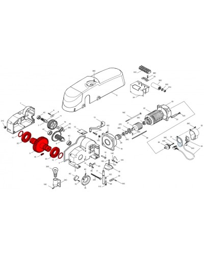 Электродвигатель E300 Came 119RIE136 в Кемерово Запчасти для шлагбаумов и автоматики Pintop.ru