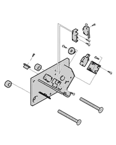 Механические упоры концевых положений G4040 G4041 в сборе Came 119RIG177 в Кемерово Запчасти для шлагбаумов и автоматики Pintop.ru
