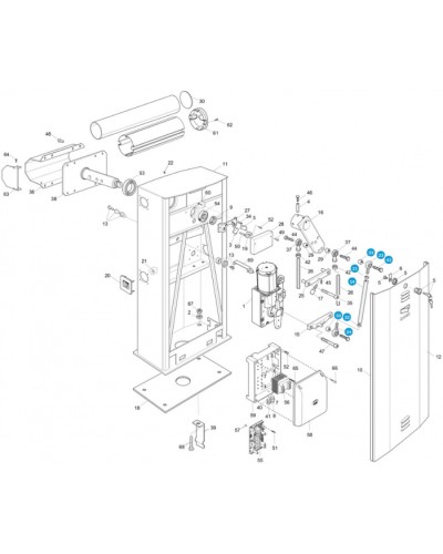 Моторедуктор G4000 Came 119RIG194 в Кемерово Запчасти для шлагбаумов и автоматики Pintop.ru