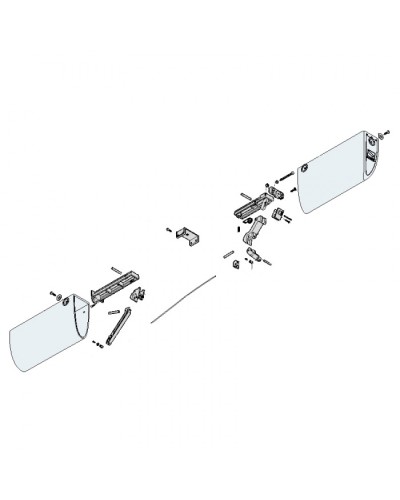 Заглушки боковые профиля безопасности DF Came 119RIR225 в Кемерово Запчасти для шлагбаумов и автоматики Pintop.ru