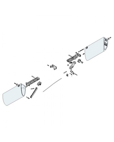 Механизм нижний профиля DF Came 119RIR228 в Кемерово Запчасти для шлагбаумов и автоматики Pintop.ru