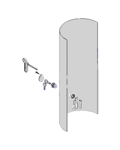 Крышка с замком разблокировки CAT-X Came 119RIX012 в Кемерово Запчасти для шлагбаумов и автоматики Pintop.ru