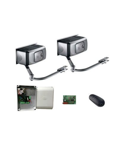 Комплект автоматики для двухстворчатых распашных ворот Came F1000 KIT на основе привода F1000 (блок управления ZF1N, радиоуправление) в Кемерово Автоматизация ворот Pintop.ru